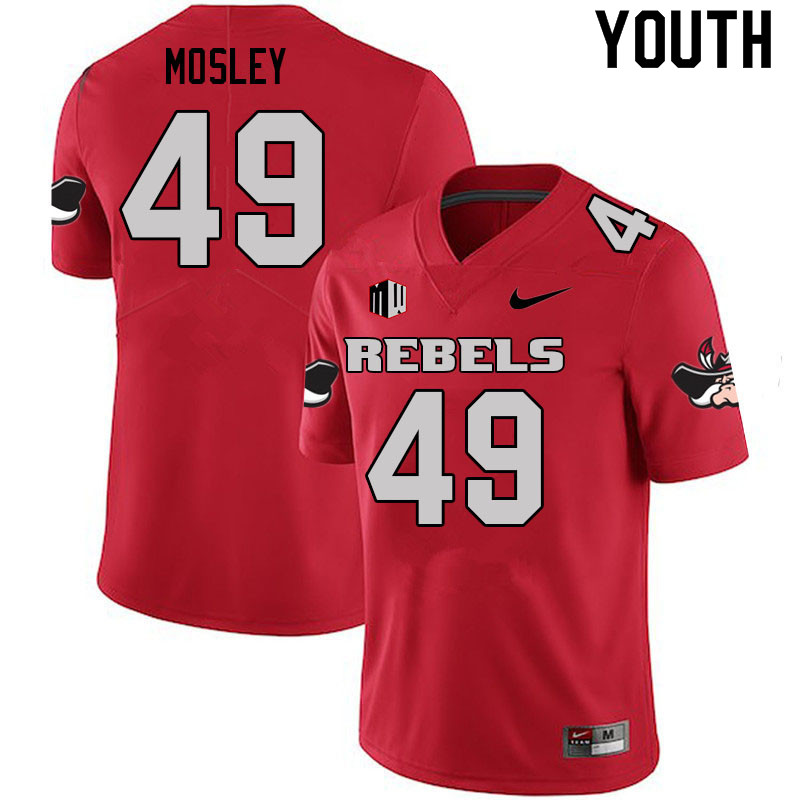 Youth #49 Tim Mosley UNLV Rebels College Football Jerseys Sale-Scarlet